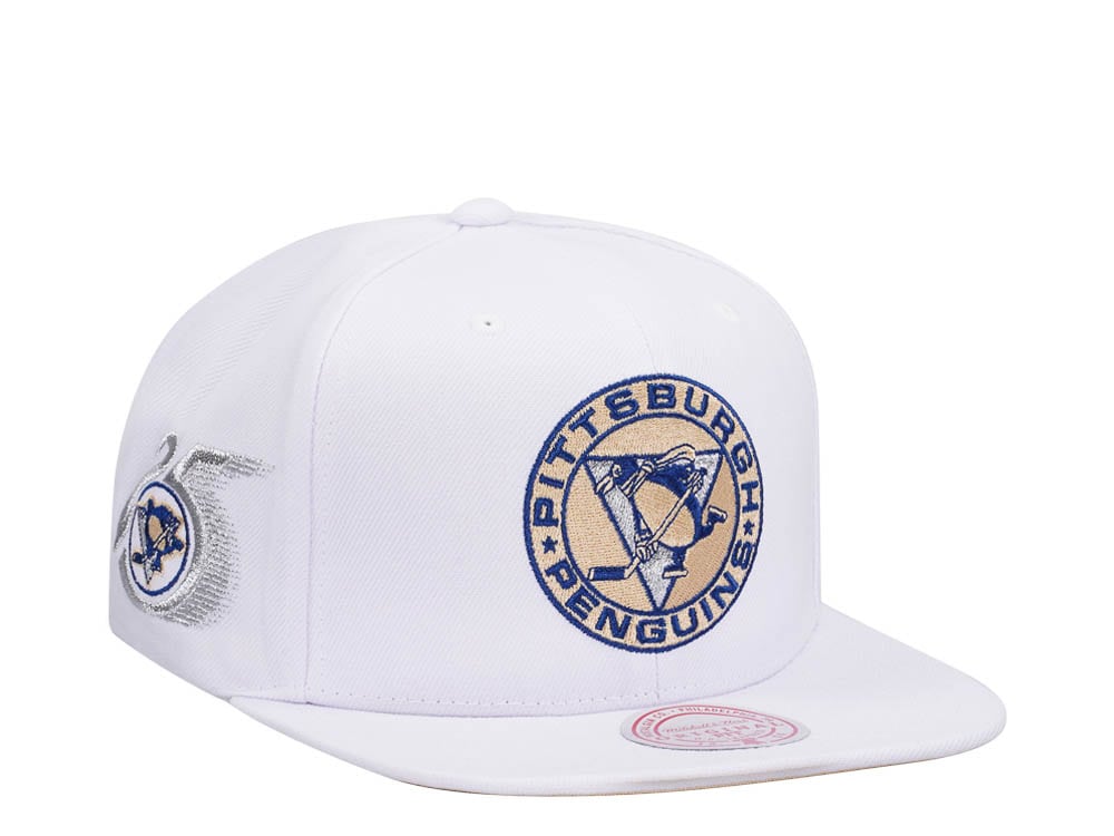 Mitchell & Ness Pittsburgh Penguins 25th Anniversary Winter White Snapback Cap