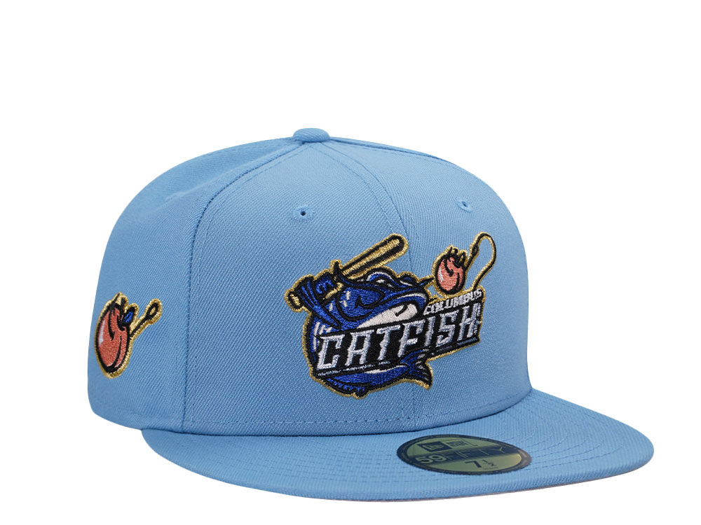 New Era Columbus Catfish Summer Blue Prime Edition 59Fifty Fitted Cap