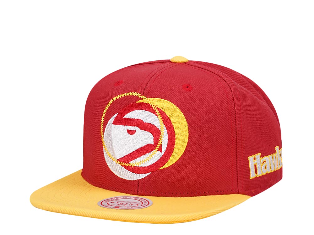 Mitchell & Ness Atlanta Hawks Logo Blur Hardwood Classic Snapback Cap