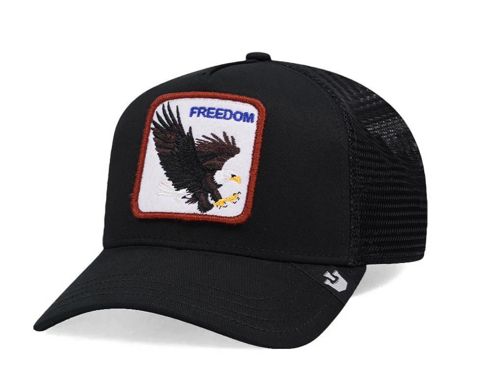 Goorin Bros The Freedom Eagle Black Trucker Snapback Cap