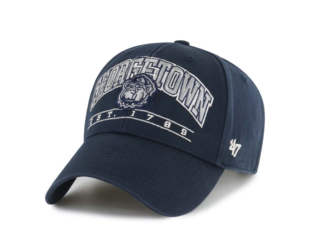 47Brand Georgetown Hoyas Navy Fletcher MVP Strapback Cap