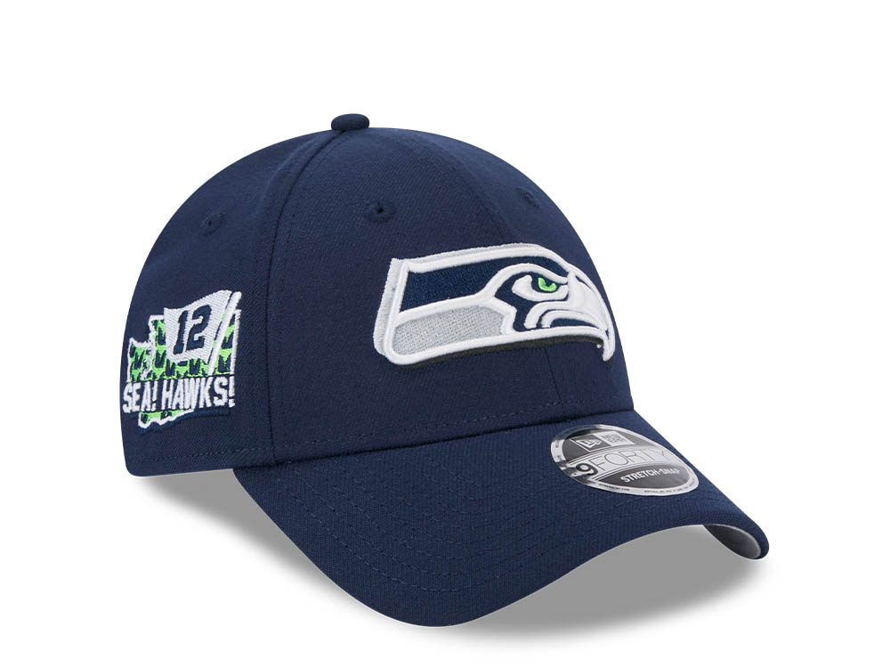 New Era Seattle Seahawks NFL24 Draft 9Forty Stretch Snapback Cap