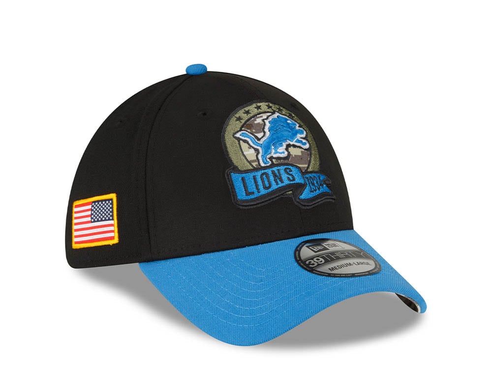 New Era Detroit Lions Salute to Service 2022 39Thirty Stretch Cap