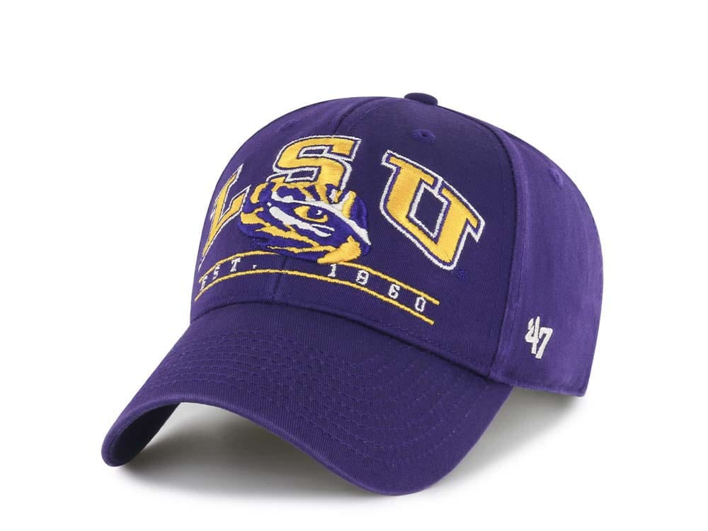 47Brand Louisiana State Tigers LSU Purple Fletcher MVP Strapback Cap