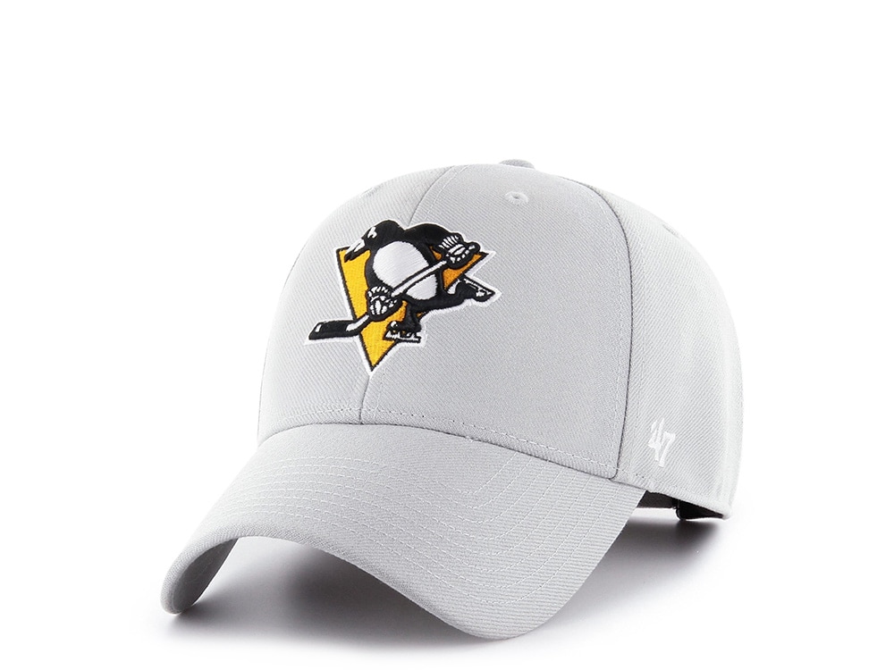 47Brand Pittsburgh Penguins Gray Classic Strapback Cap