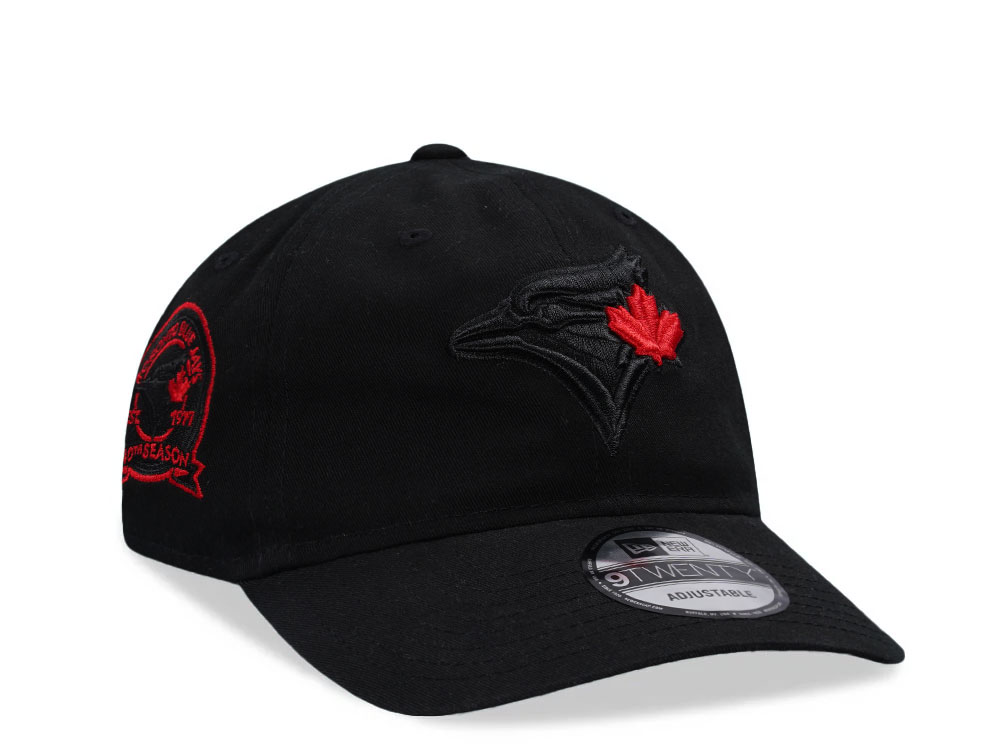 New Era Toronto Blue Jays 40th Season Black Edition 9Twenty Strapback Cap