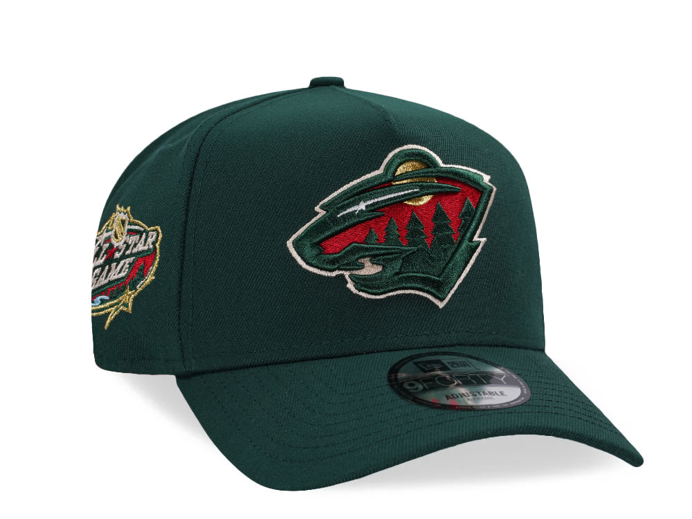 New Era Minnesota Wild All Star Game 2004 Dark Green Edition 9Forty A Frame Snapback Cap