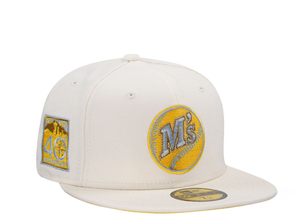 New Era Seattle Mariners 40th Anniversary Creme Edition 59Fifty Fitted Cap