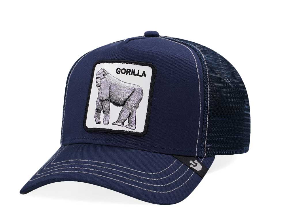 Goorin Bros Gorilla King of the Jungle  Navy Trucker Snapback Cap