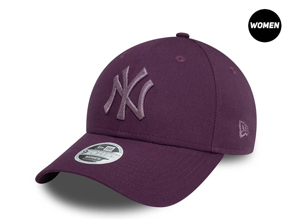 New Era New York Yankees Metallic Purple Womens 9Forty Strapback Cap