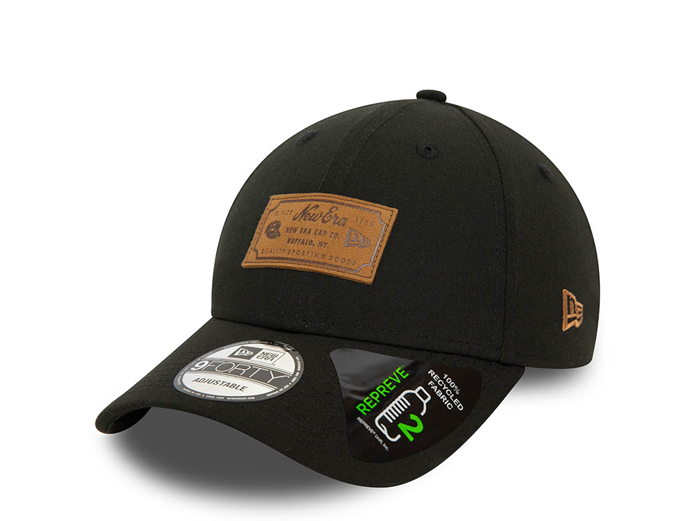 New Era New World Black 9Forty Strapback  Cap