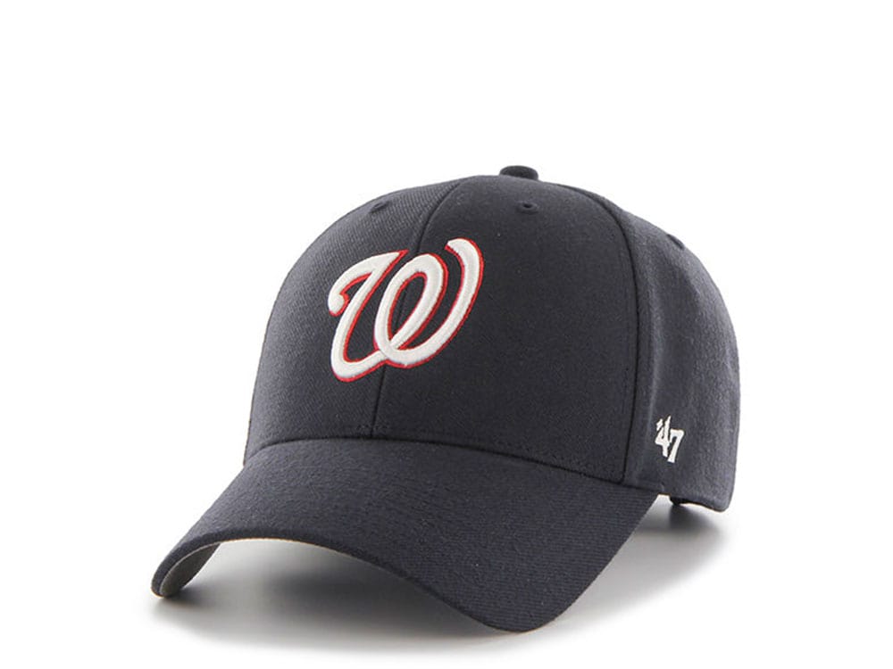 47Brand Washington Nationals Black Classic Strapback Cap