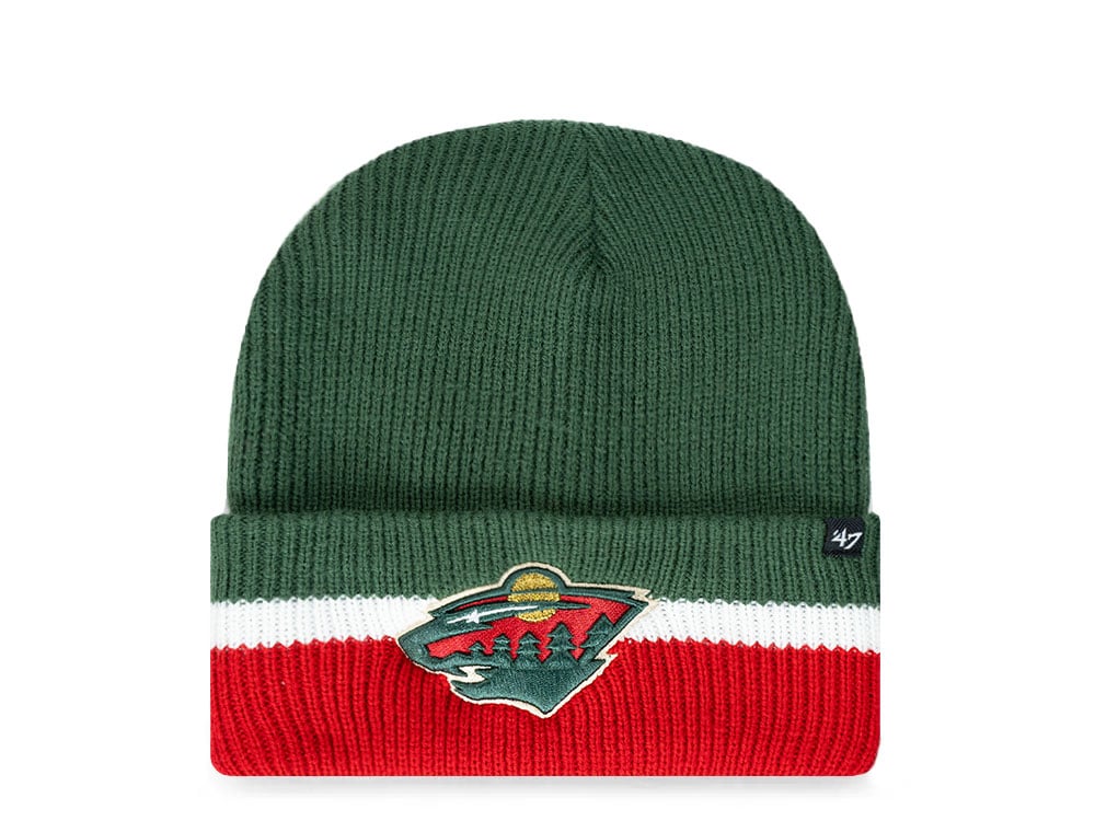 47Brand Minnesota Wild Dark Green Split Knit