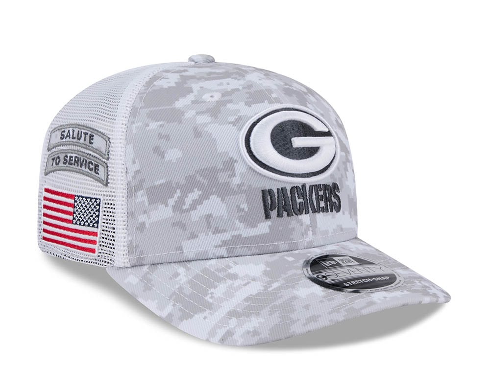 New Era Green Bay Packers Digi Camo Trucker 9Seventy Snapback Cap