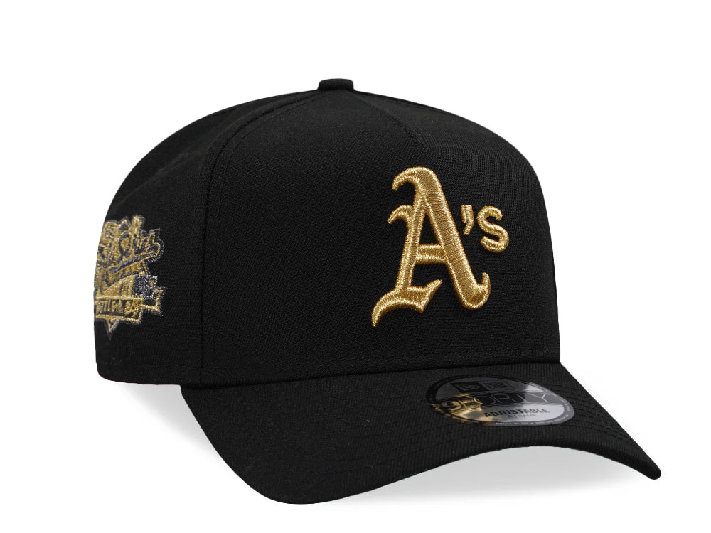 New Era Oakland Athletics World Series 1989 Black Gold 9Forty A Frame Snapback Cap