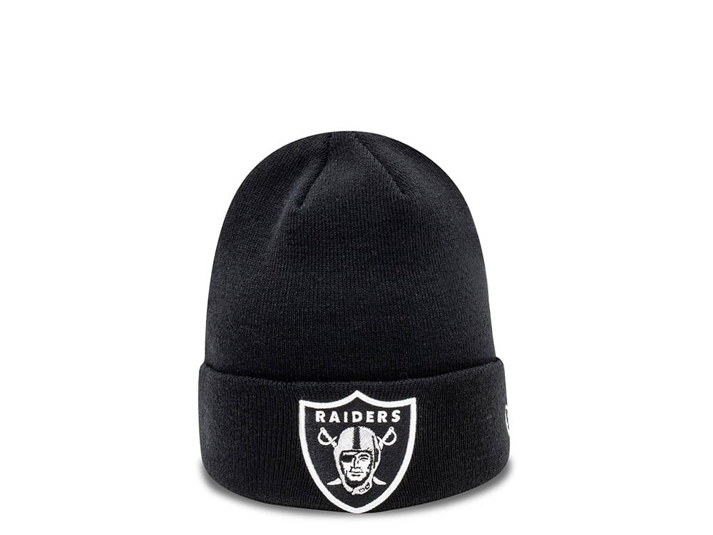 New Era Las Vegas Raiders Essential Cuff Beanie Black Knit