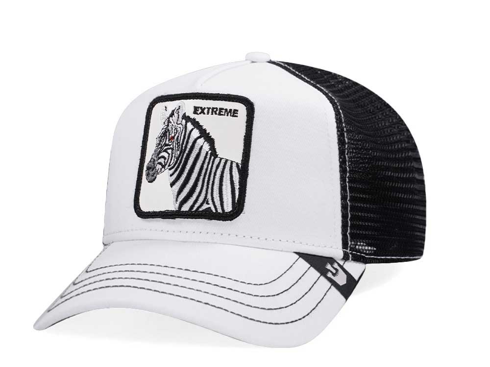 Goorin Bros Zebra Exxxtreme  White Trucker Snapback Cap