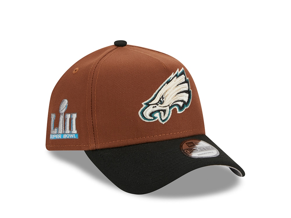 New Era Philadelphia Eagles Super Bowl LII Harvest Two Tone 9Forty A Frame Snapback Cap