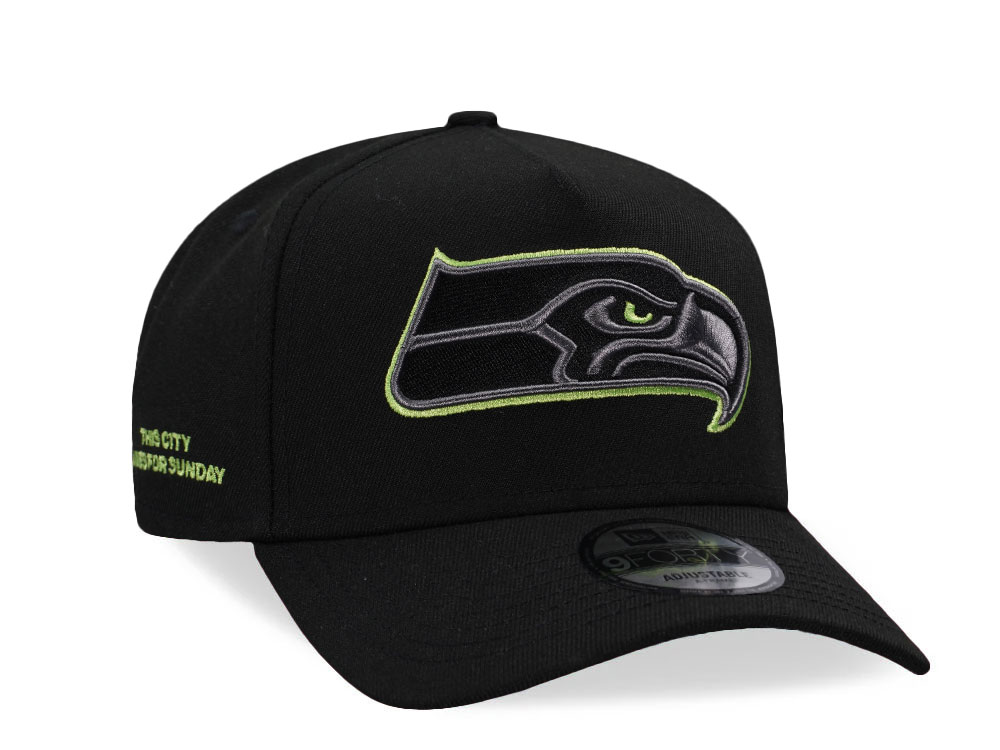 New Era Seattle Seahawks This City lives for Sunday Prime Edition 9Forty A Frame Snapback Cap