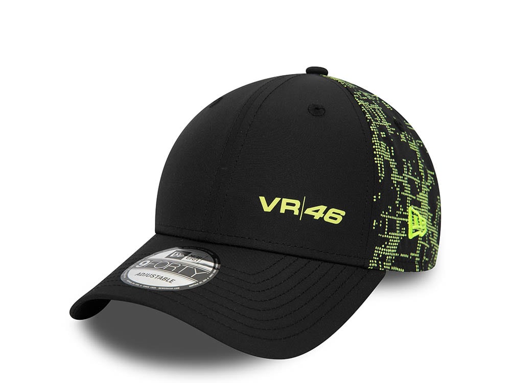 New Era Vr46 Poly Print Black 9Forty Snapback  Cap