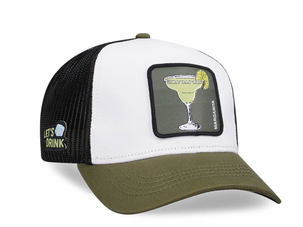 Capslab Cocktails Margarita White Green Trucker Snapback Cap