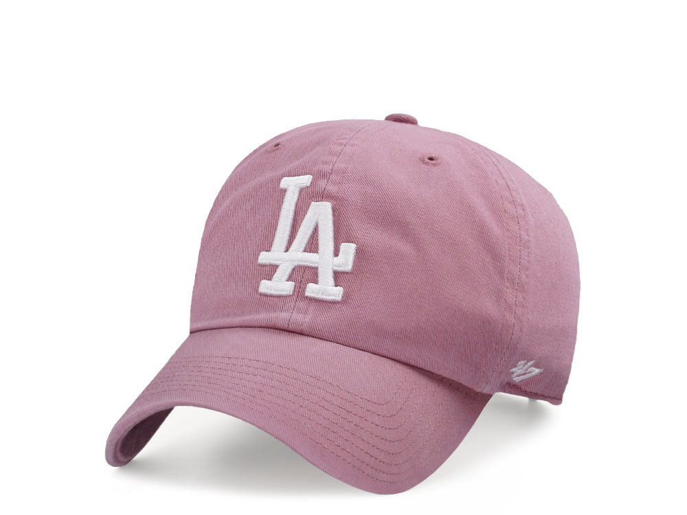 47Brand Los Angeles Dodgers Mauve Clean up Strapback Cap