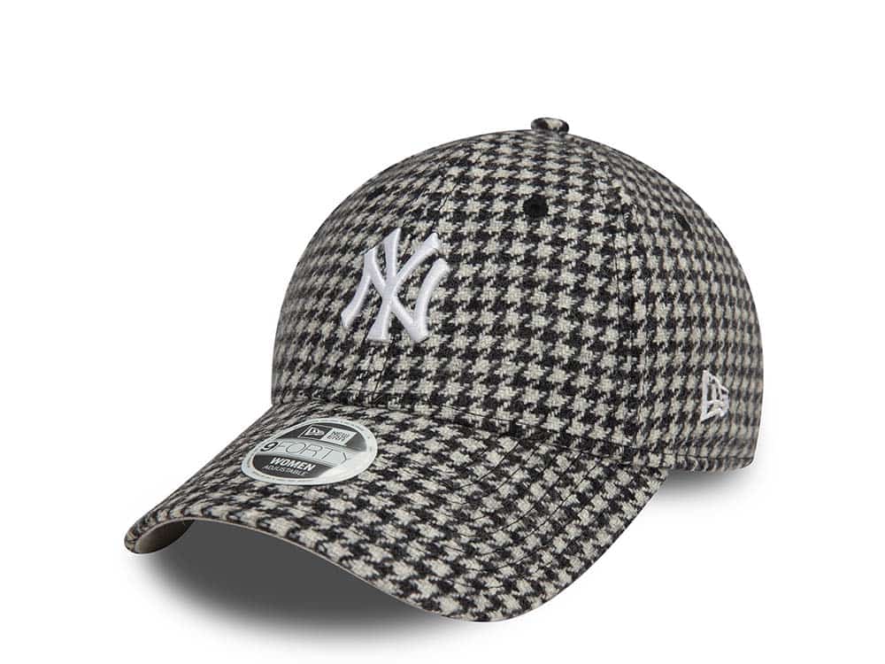 New Era New York Yankees Houndstooth Black Womens 9Forty Snapback Cap