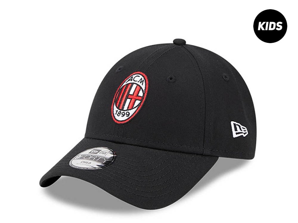 New Era AC Milan Black Kids 9Forty Strapback Cap