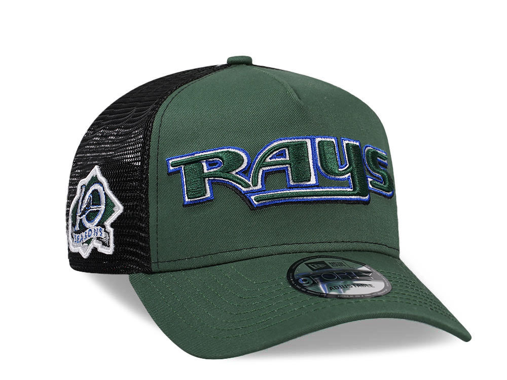 New Era Tampa Bay Rays 10 Seasons Edition 9Forty A Frame Trucker Snapback Cap