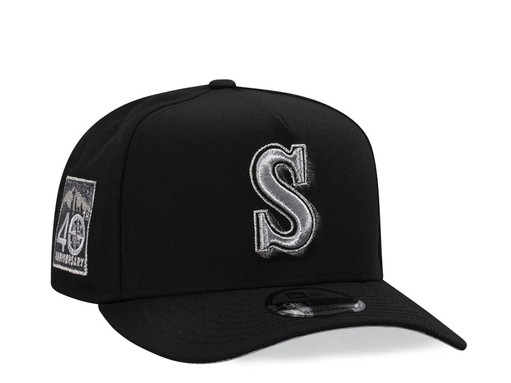 New Era Seattle Mariners 40th Anniversary Metallic Edition A Frame 9Fifty Snapback Cap