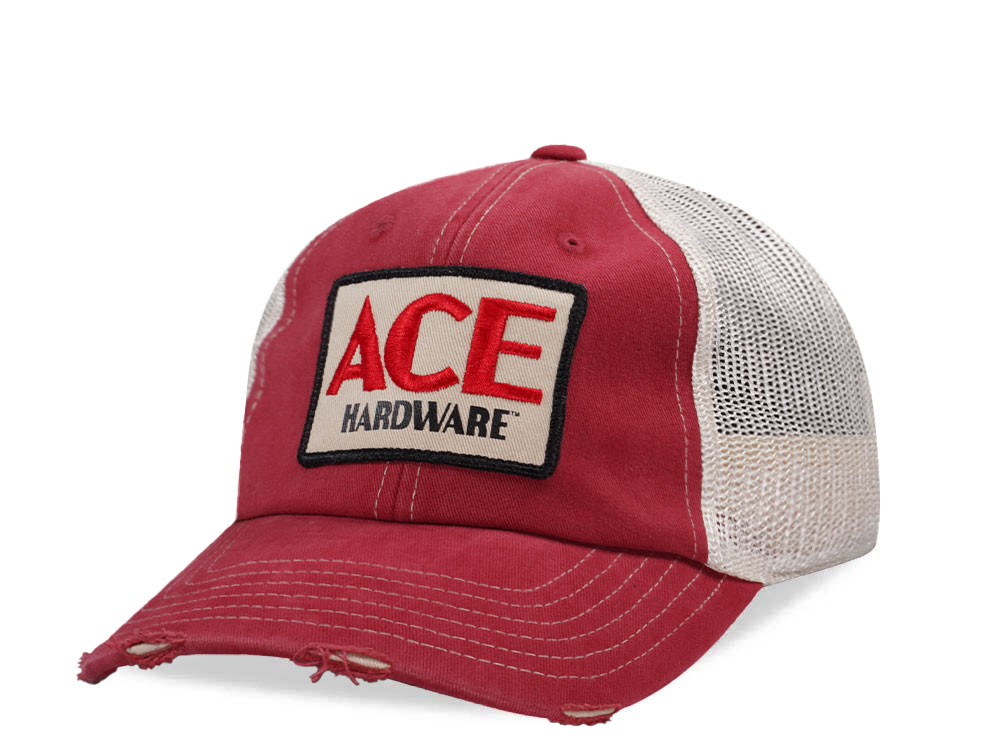 American Needle Ace Hardware Orville Red Trucker Snapback Cap