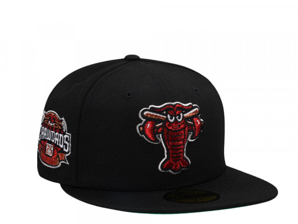 New Era Hickery Crawdads 25 Seasons Black Throwback 59Fifty Fitted Cap