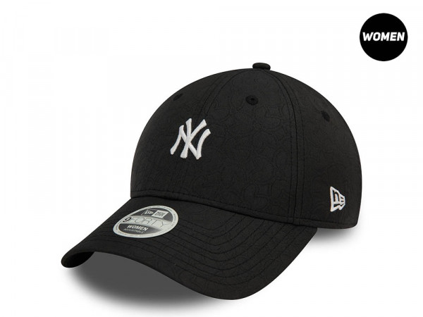 New Era New York Yankees Black Jacquard Womens 9Forty Snapback Cap