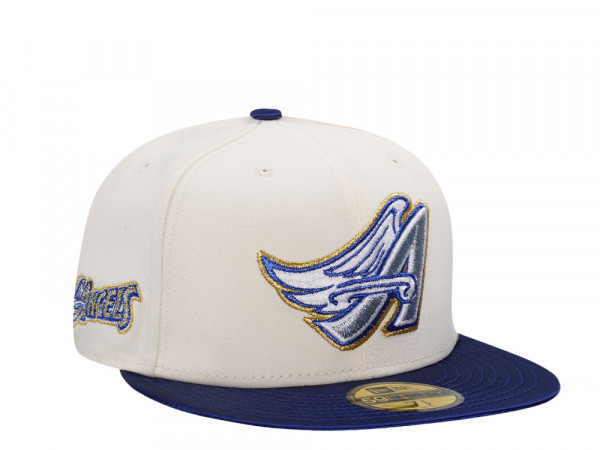 New Era Anaheim Angels Chrome Satin Brim Two Tone Edition 59Fifty Fitted Cap