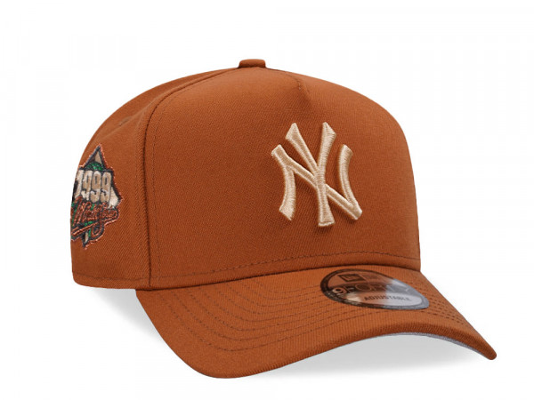 New Era New York Yankees World Series 1999 Earthy Copper 9Forty A Frame Snapback Cap