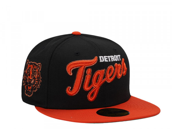 New Era Detroit Tigers Navy Throwback Two Tone Edition 59Fiftys Fitted Cap