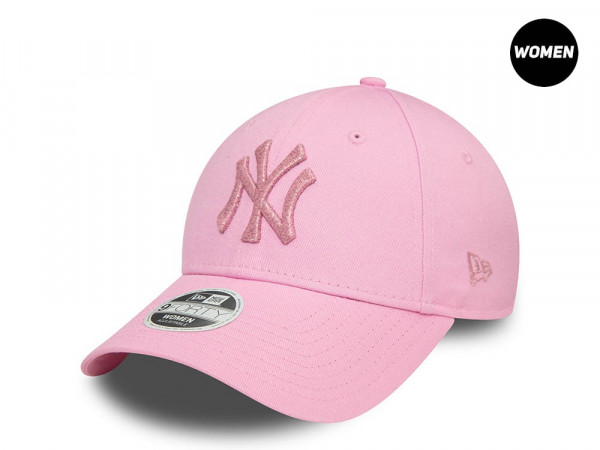 New Era New York Yankees Shinny Metallic Pink Womens 9Forty Snapback Cap