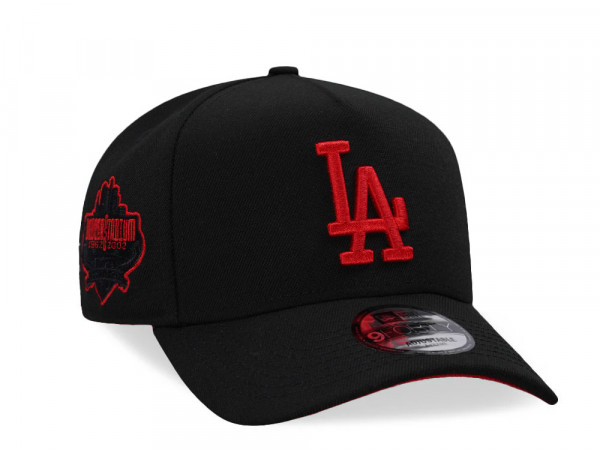 New Era Los Angeles Dodgers 40th Anniversary Black And Red 9Forty A Frame Snapback Cap