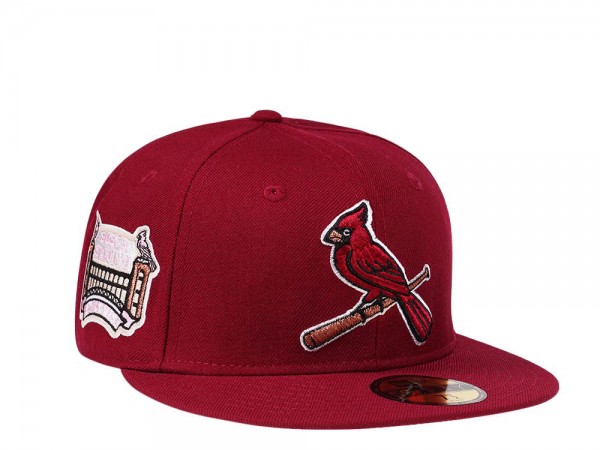 New Era St. Louis Cardinals Bush Stadium Smooth Red and Pink Edition 59Fifty Fitted Cap