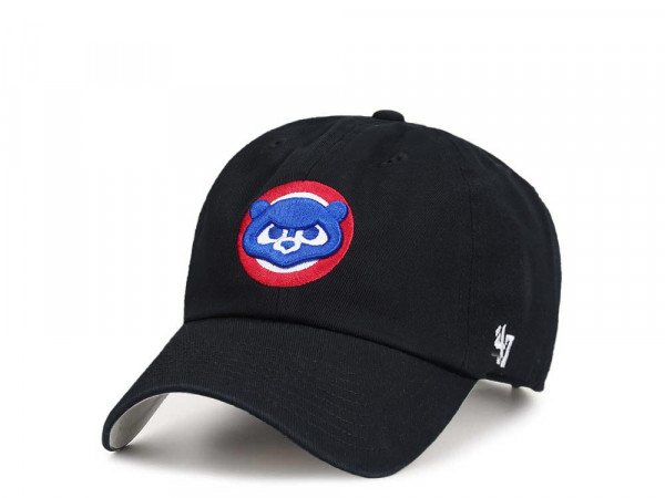 47Brand Chicago Cubs Black Ballpark Clean up Strapback Cap