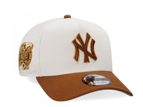 New Era New York Yankees Subway Series 2000 Chrome Bourbon Two Tone A Frame 9Forty Snapback Cap