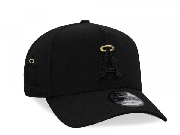 New Era Anaheim Angels Gold Black Classic 9Forty A Frame Snapback Cap