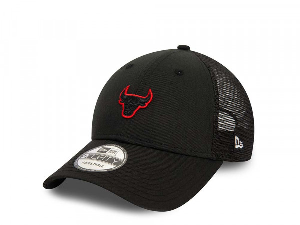 New Era Chicago Bulls Black Trucker 9Forty Strapback Cap