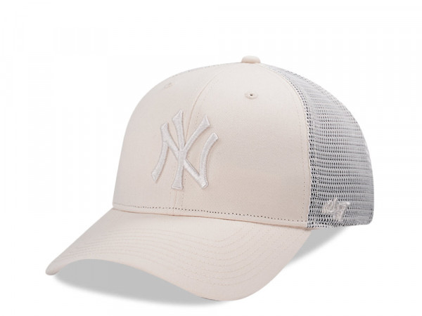 47Brand New York Yankees Natural MVP Trucker Snapback Cap