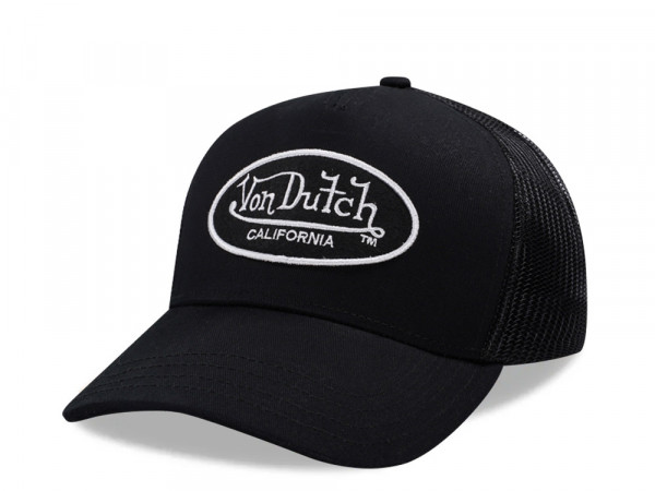 Von Dutch Oval Patch Black Edition Trucker Strapback Cap