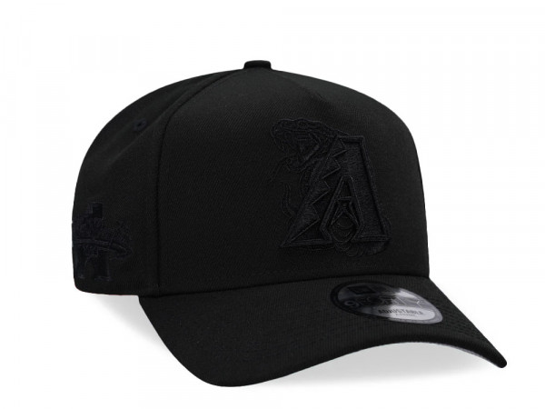 New Era Arizona Diamondbacks World Series Champions 2001 Black on Black 9Forty A Frame Snapback Cap