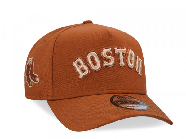 New Era Boston Red Sox Earthy Copper 9Forty A Frame Snapback Cap