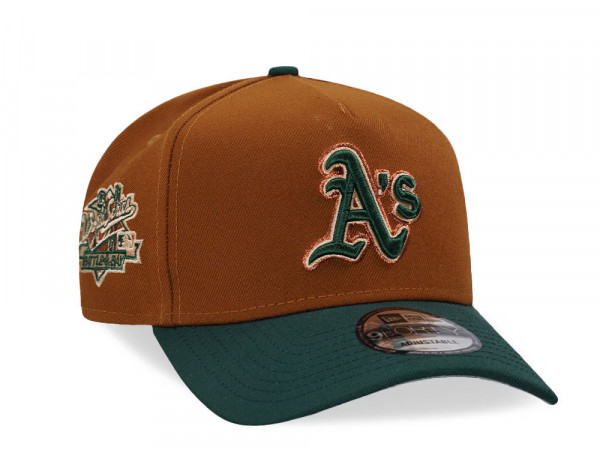 New Era Oakland Athletics World Series 1989 Camel Copper Two Tone 9Forty A Frame Snapback Cap