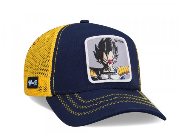 Capslab Dragon Ball Z Vegeta Blue/Yellow Trucker Snapback Cap