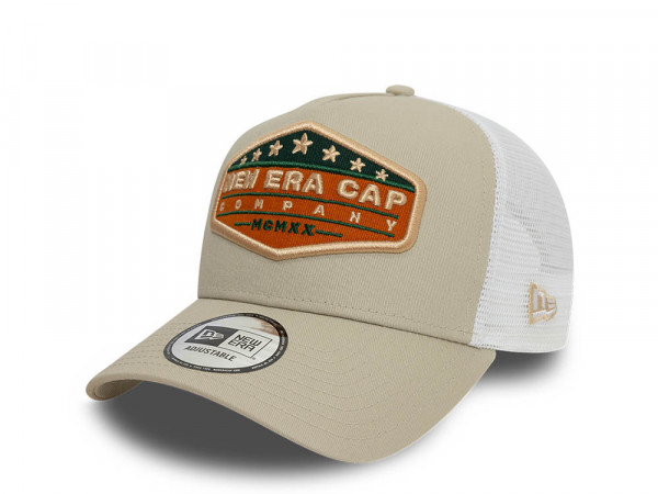 New Era Company Stone Trucker A Frame Snapback Cap